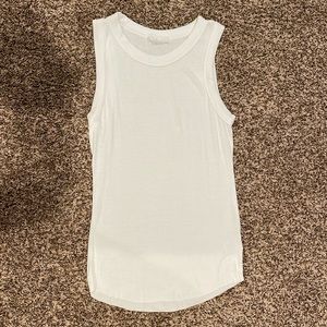 Talulah Ribbed Fitted Tank Top White EUC 2XL